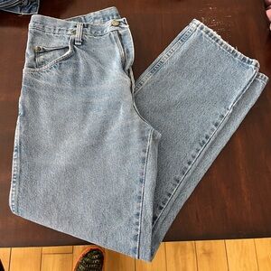 Wrangler Light Blue Straight Leg Men's Jeans